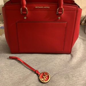 Michael Kors Park Medium Saffiano Leather Satchel